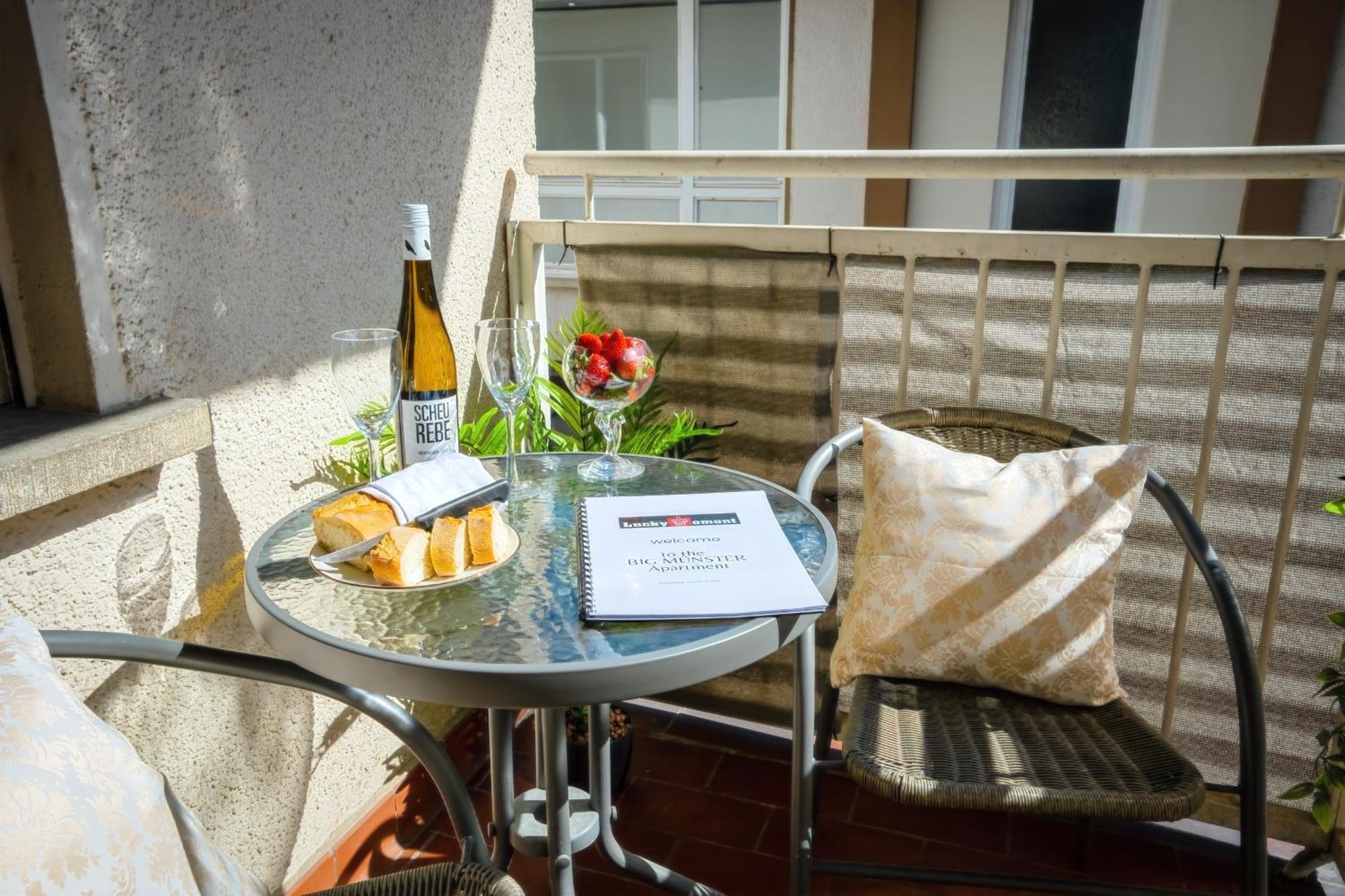 The Big Muenster Fuer Bis Zu 12, Whirlpool, Sauna, Zentral, Tischfussball, Balkon, Gasgrill Ulm Exteriör bild
