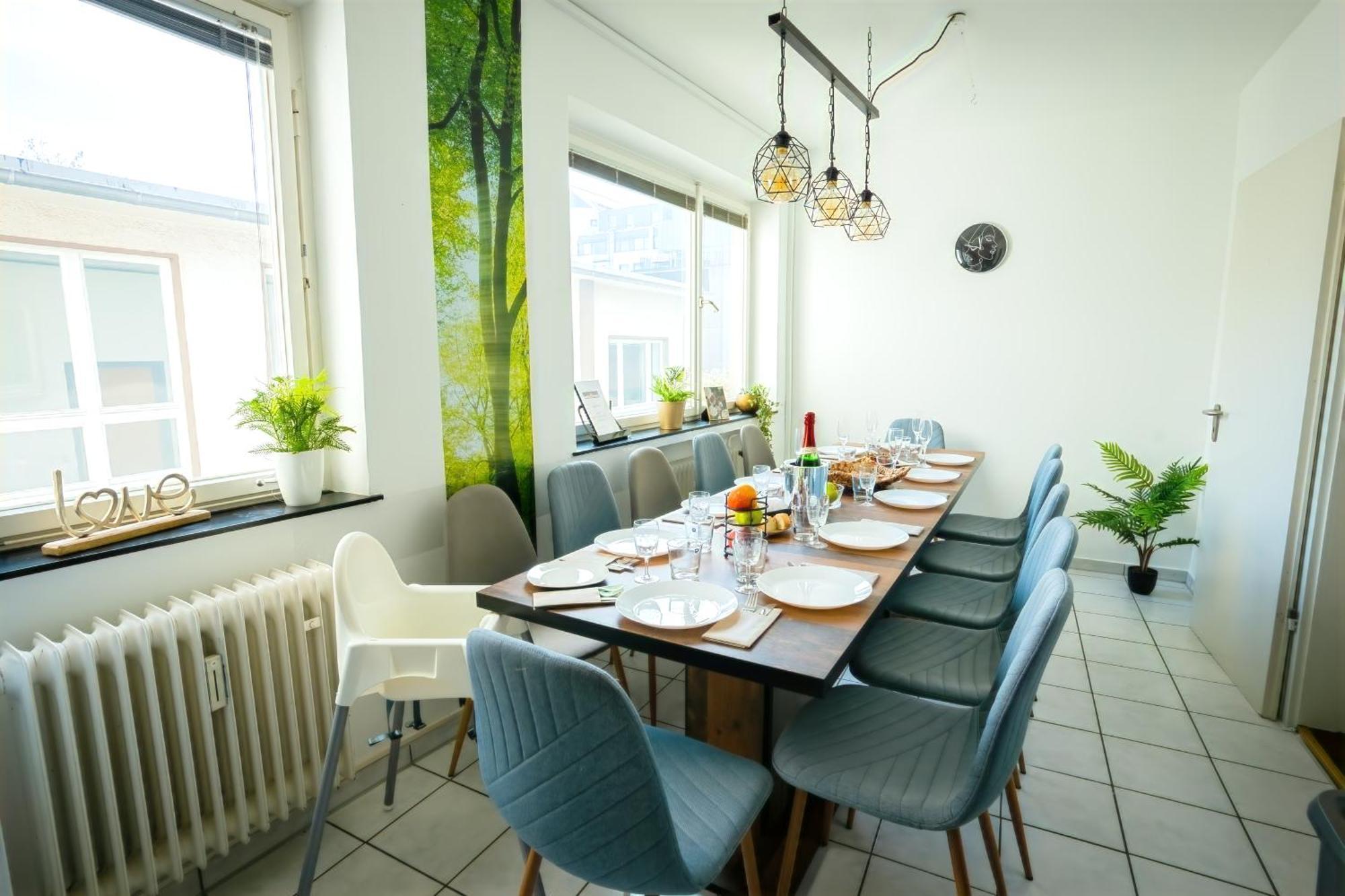 The Big Muenster Fuer Bis Zu 12, Whirlpool, Sauna, Zentral, Tischfussball, Balkon, Gasgrill Ulm Exteriör bild